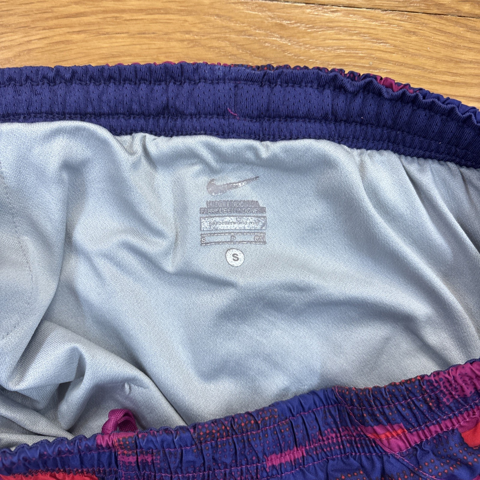 Nike Running Shorts Size Small Red Blue Purple