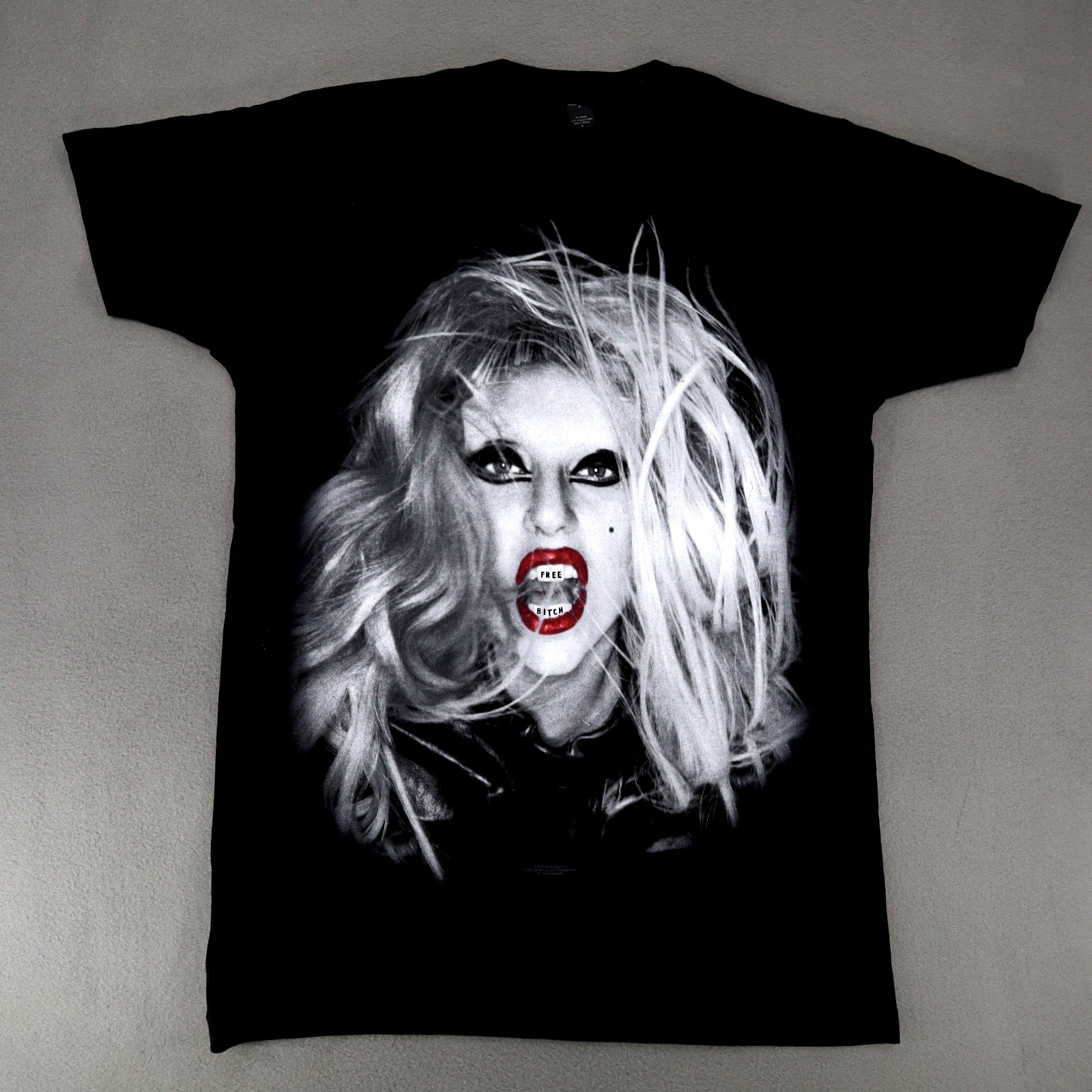 Lady Gaga The Born This Way Ball 2012 2013 Free B*tch T-Shirt Size Medium