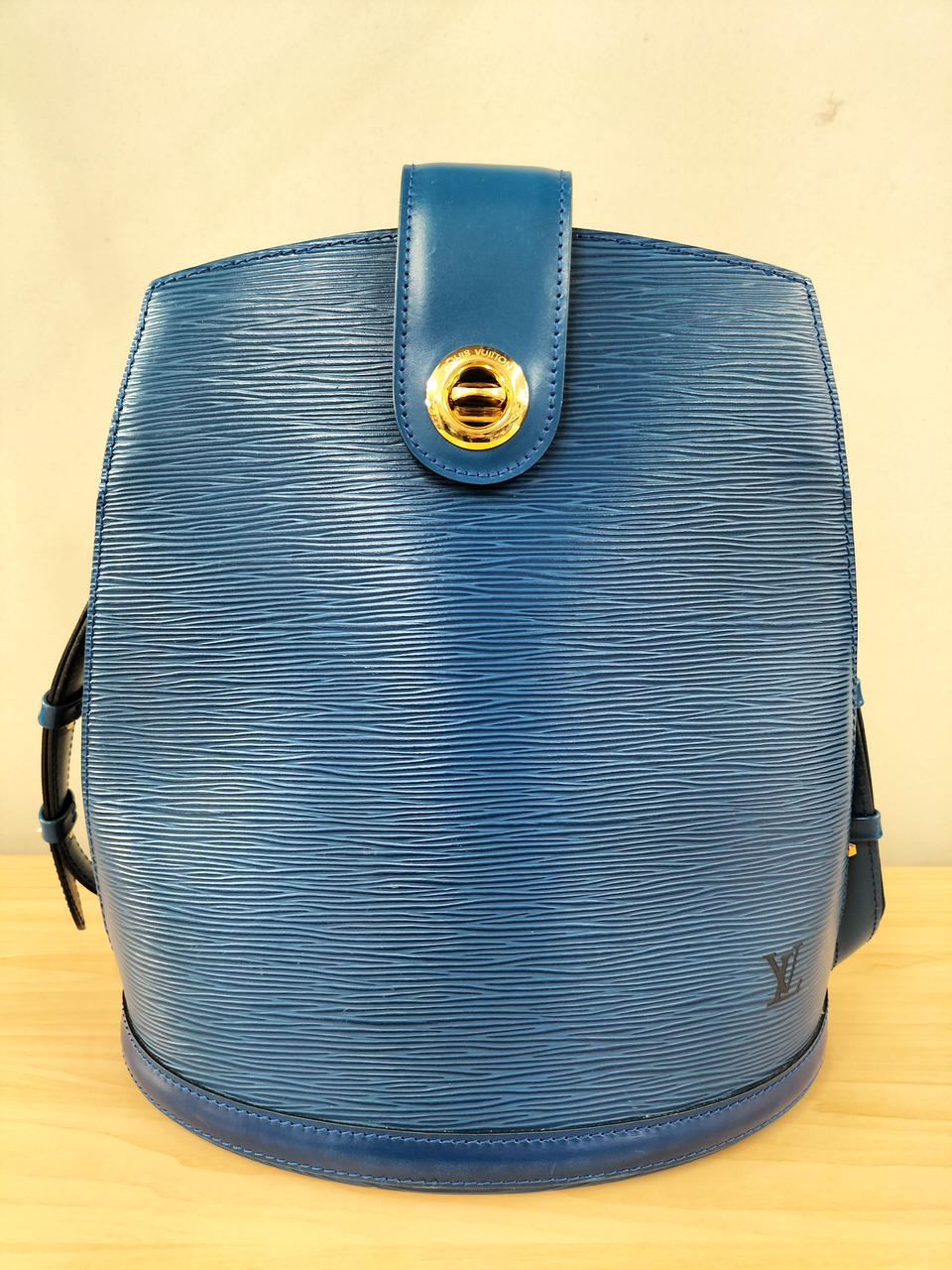 Louis Vuitton Cluny Shoulder Bag Blue 10.6 inch