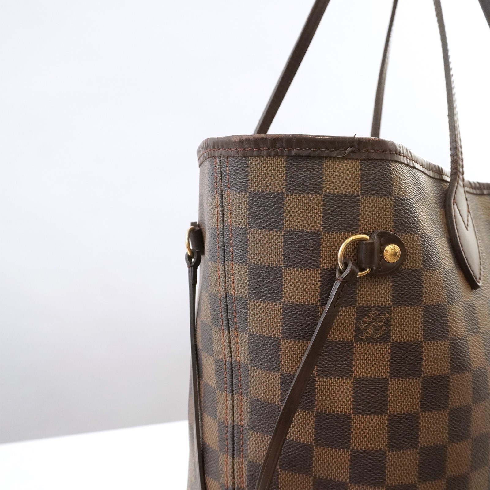 LOUIS VUITTON LV Damier Ebene Neverfull MM N51105 Tote Bag SP3068 Auth #58029A