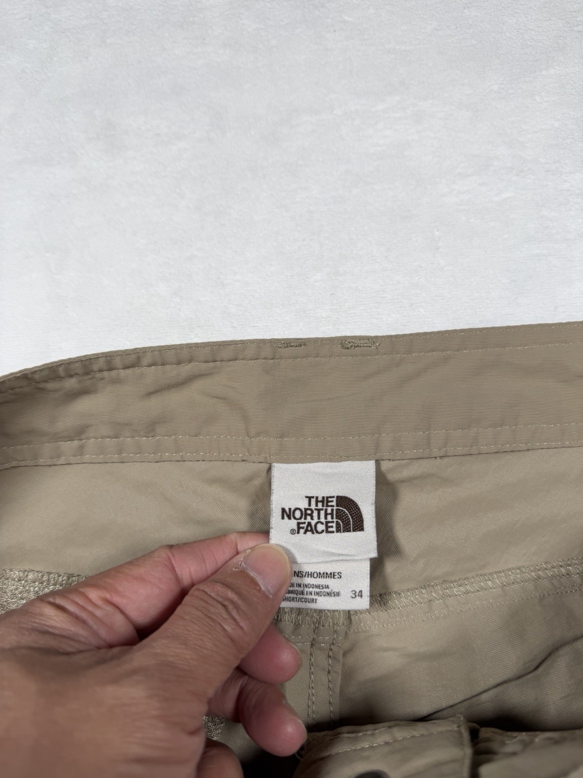 The North Face Pants Nylon Poly Hiking Outdoor Mens 34 X 29 Beige Khaki