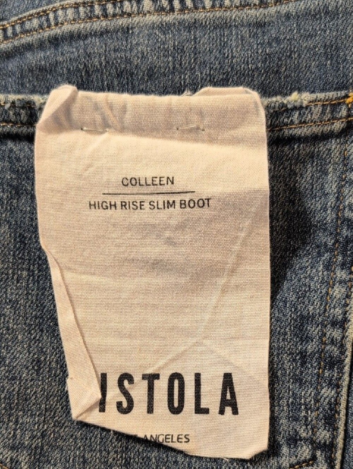 pistola Colleen High Rise Slim Boot Dark Size 27