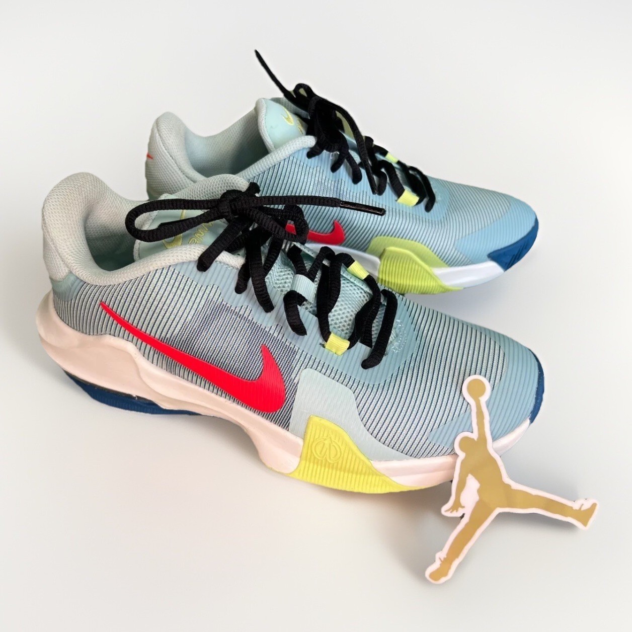 Nike Air Max Impact 4 Men’s Basketball Shoes Size 7 Ice Blue/White
