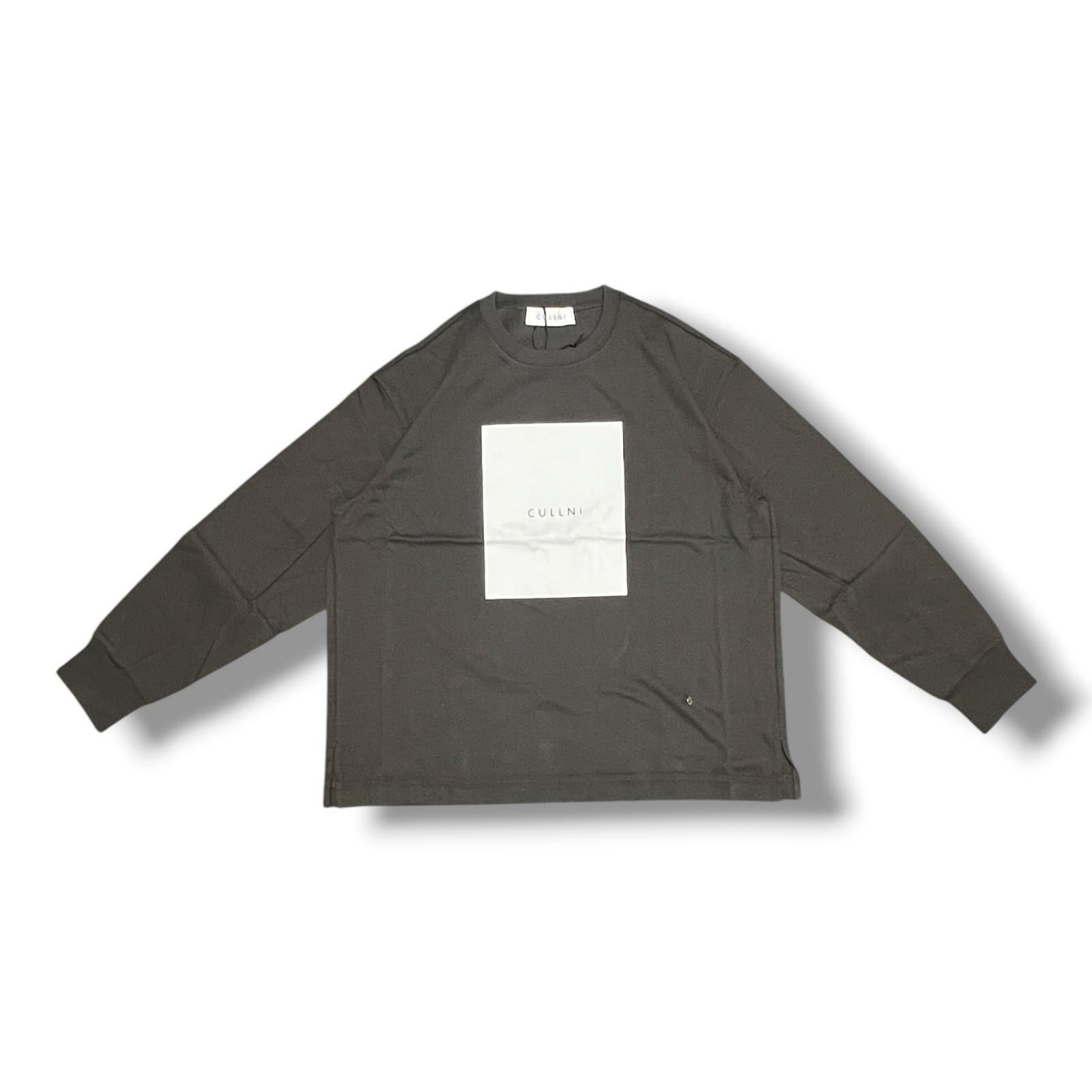 Unused CULLNI 25SS Cotton Jersey Box Logo Print Long Sleeve Pullover