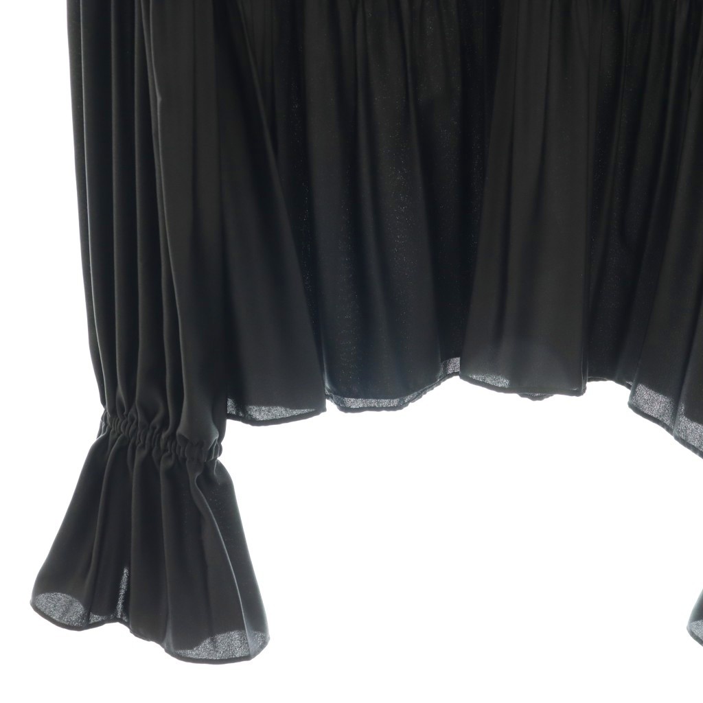 KALLMEYER Pleated Blouse Women’s Long Sleeve S Polyester Black