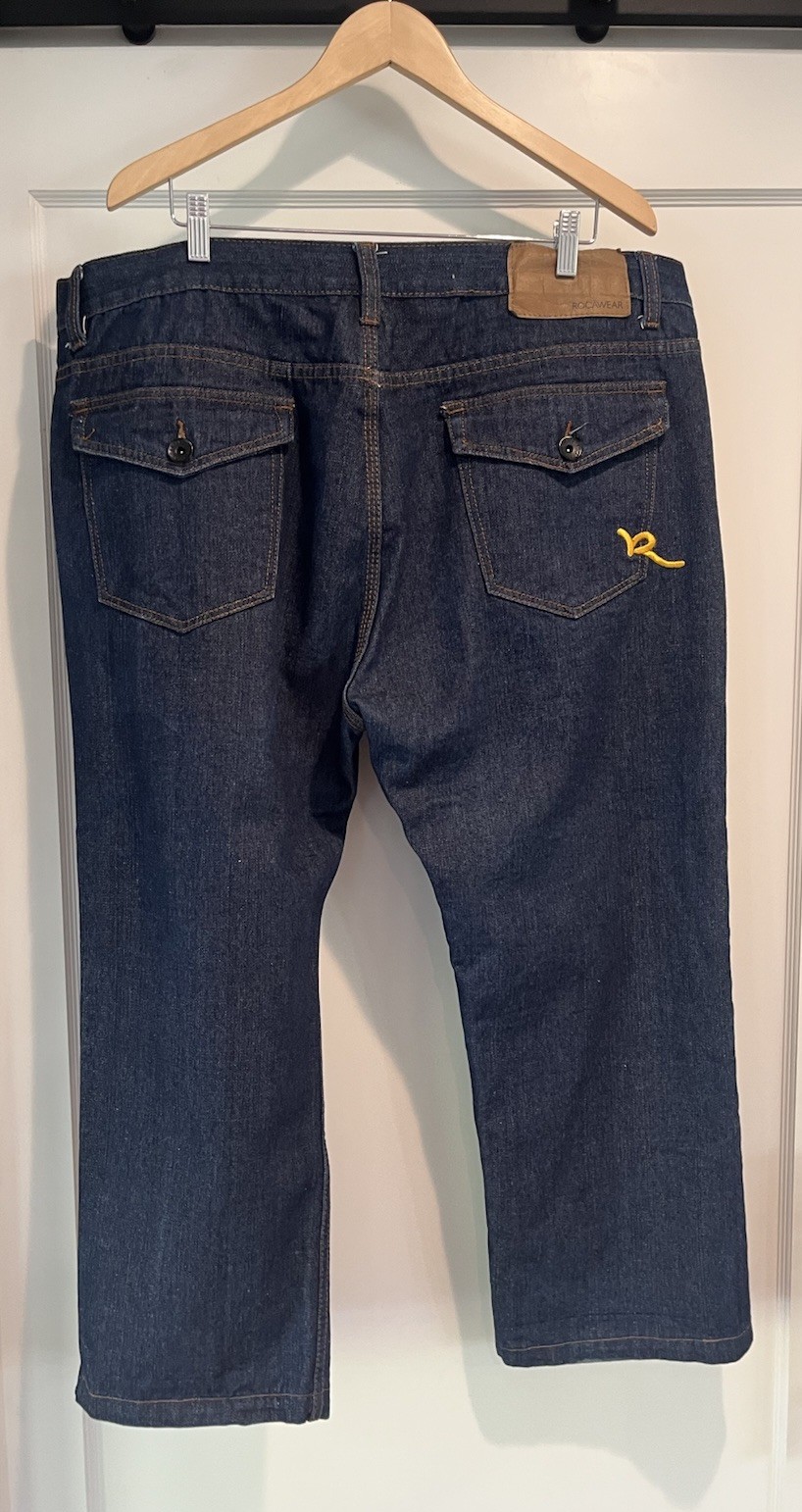 ROCAWEAR Classic Fit Blue Jeans – Men’s 45×34 – Wide-leg