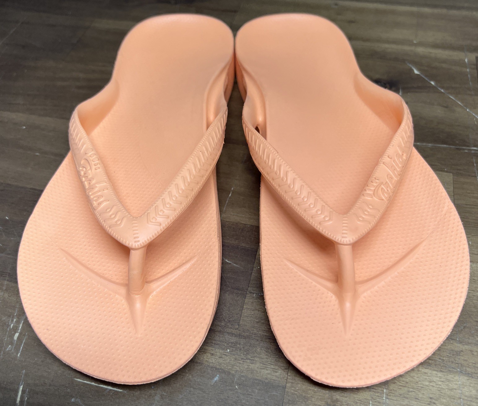 Archies Arch Support Flip Flops Sandals Peach Orange Size Men’s 8 Women’s 9