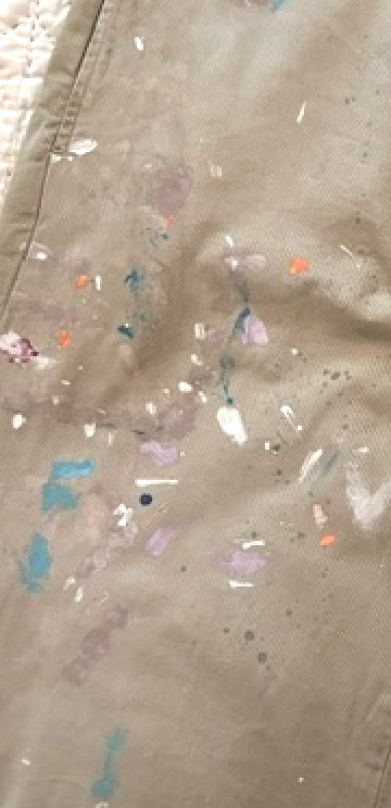 Ltd. Edition Polo Ralph Lauren Big Chino Hand Paint Splatter Khaki Work Pants 34