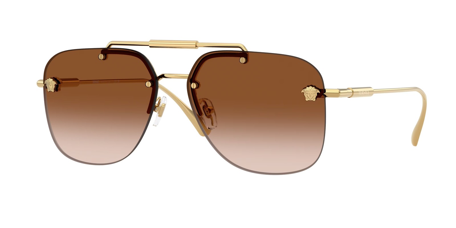 VERSACE VE2296 100213 Gold Brown Gradient 60 mm Women’s Sunglasses