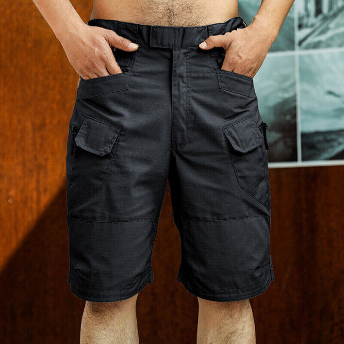 Mens Summer Tactical Shorts Cargo Outdoor Waterproof Hiking Fishing Track Shorts