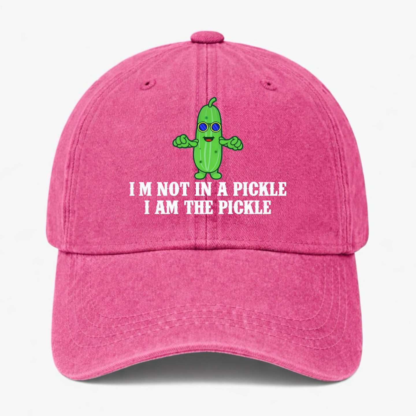 Funny Pickle Hat Cool Pickle Meme Baseball Cap Novelty Gift Adjustable Dad Hat