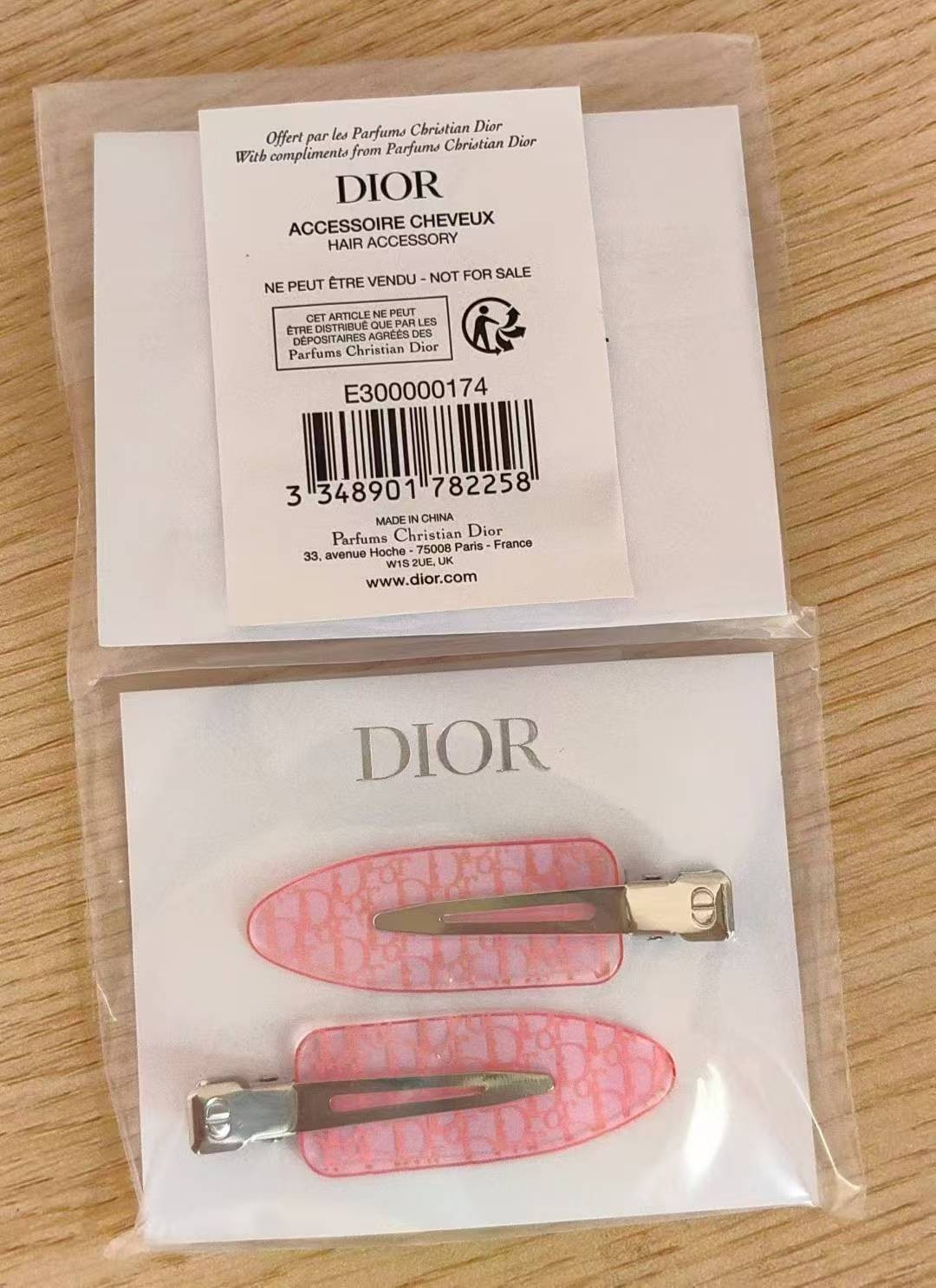 Beauty Backstage Pink Hair Clips Get Ready 2 Piece Set Novelty GWP NEW