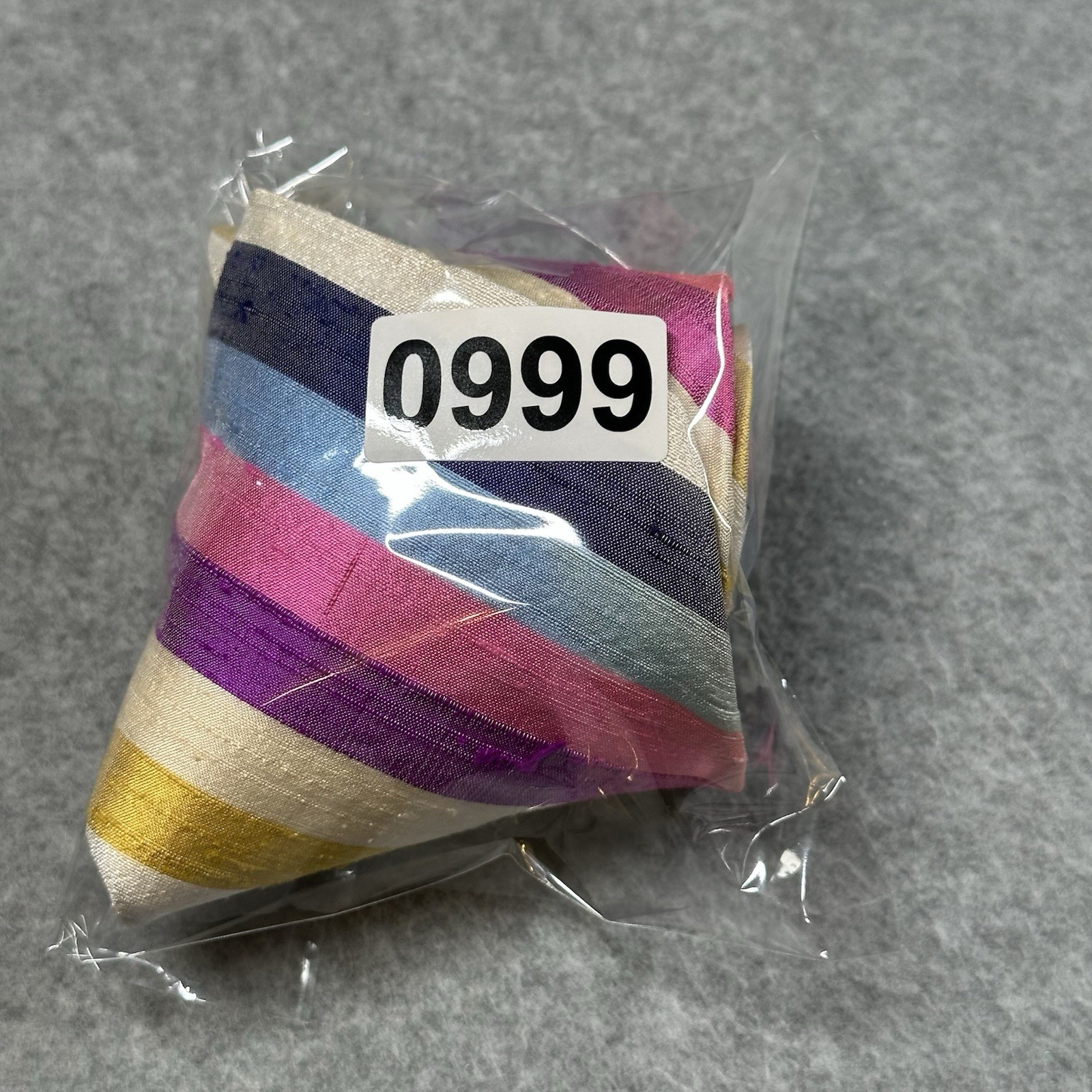 Vintage J Press Silk Tie Multicolor Stripe Italian Fabric Classic Ivy 58×3.25in