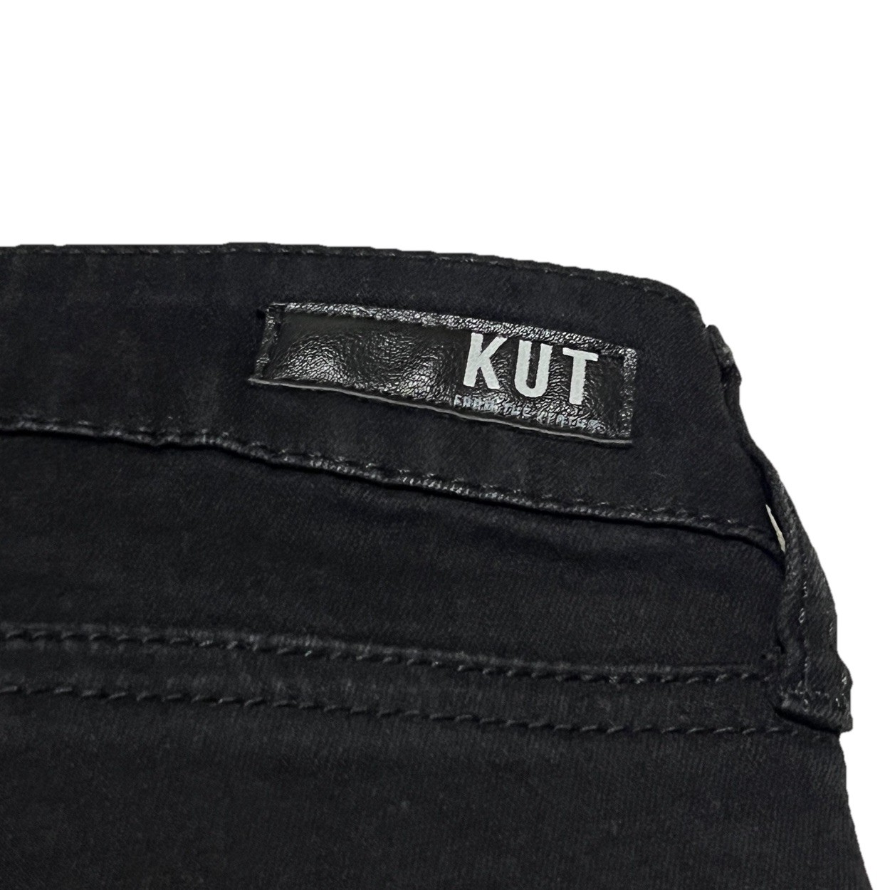 Kut From The Kloth Size 2 26W Mid Rise Diana Skinny Stretch Black Jeans
