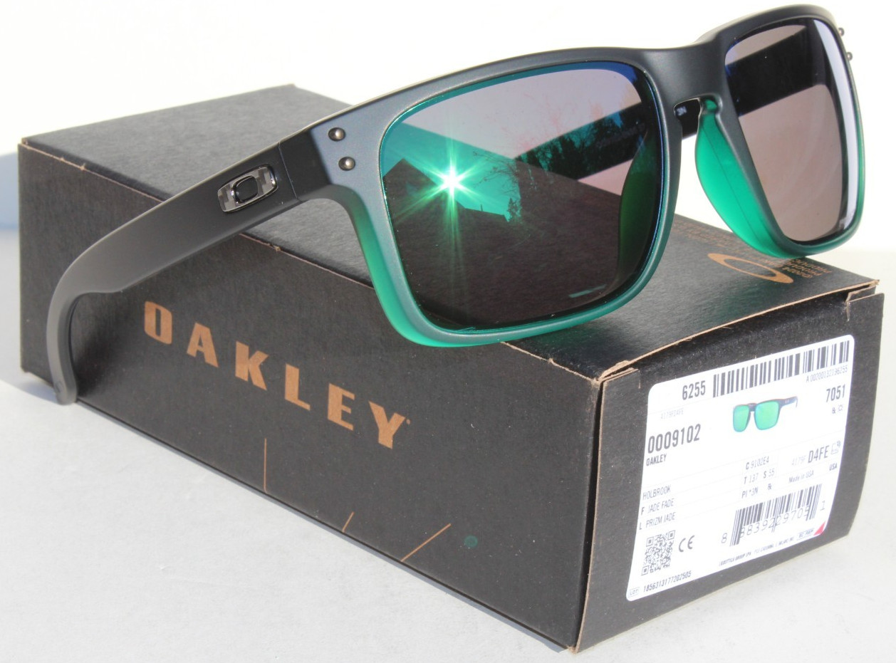 OAKLEY Holbrook Sunglasses Jade Fade/Prizm Jade Green NEW OO9102-E4