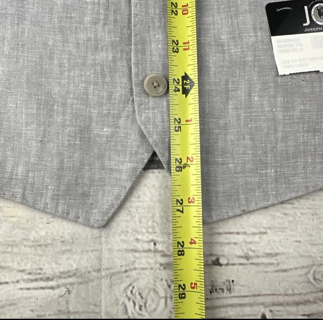 Men’s Gray Linen Suit Vest Size XXL JOE Joseph Abboud Wedding Slim Fit NWT C10