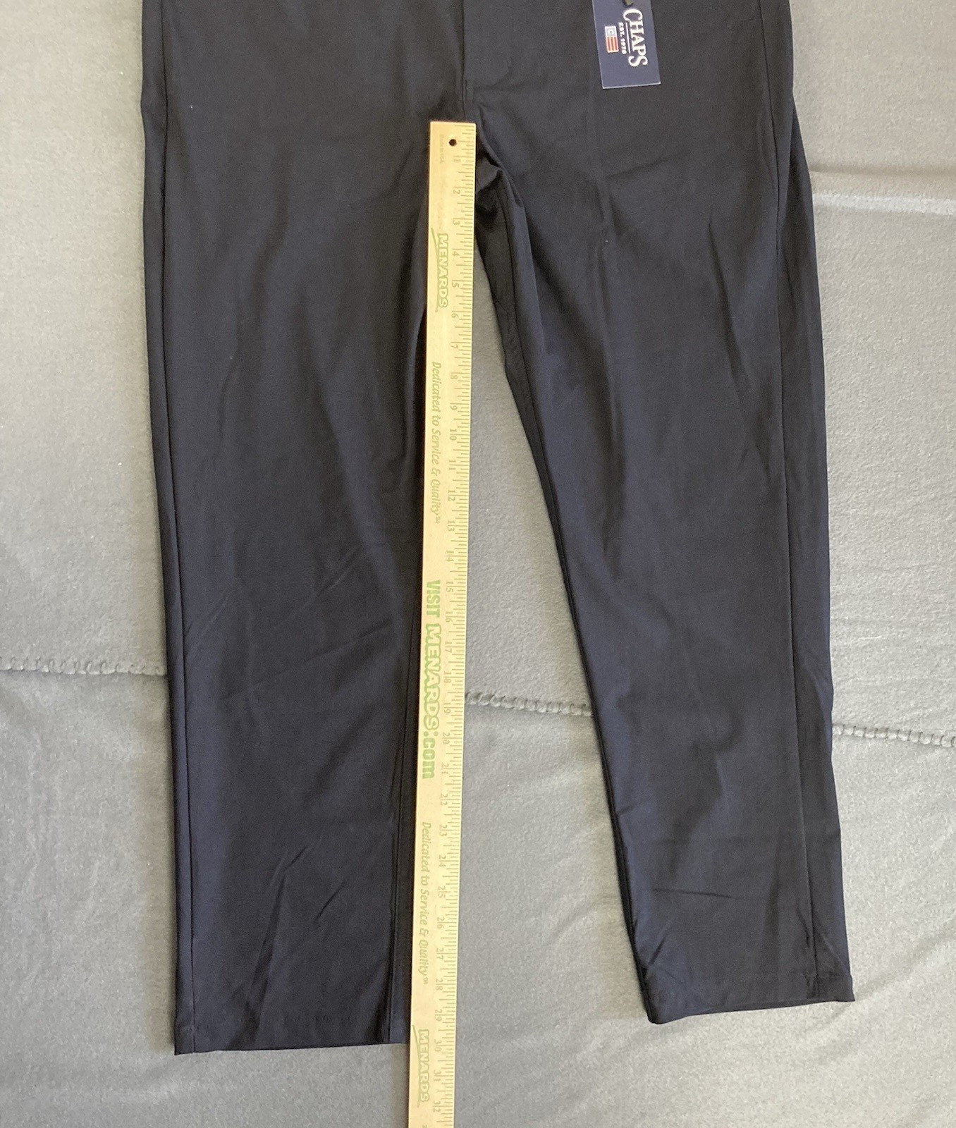 Chaps Everyday Performance Pant Mens 38×30 Navy Slim Fit Straight Leg Golf NWT