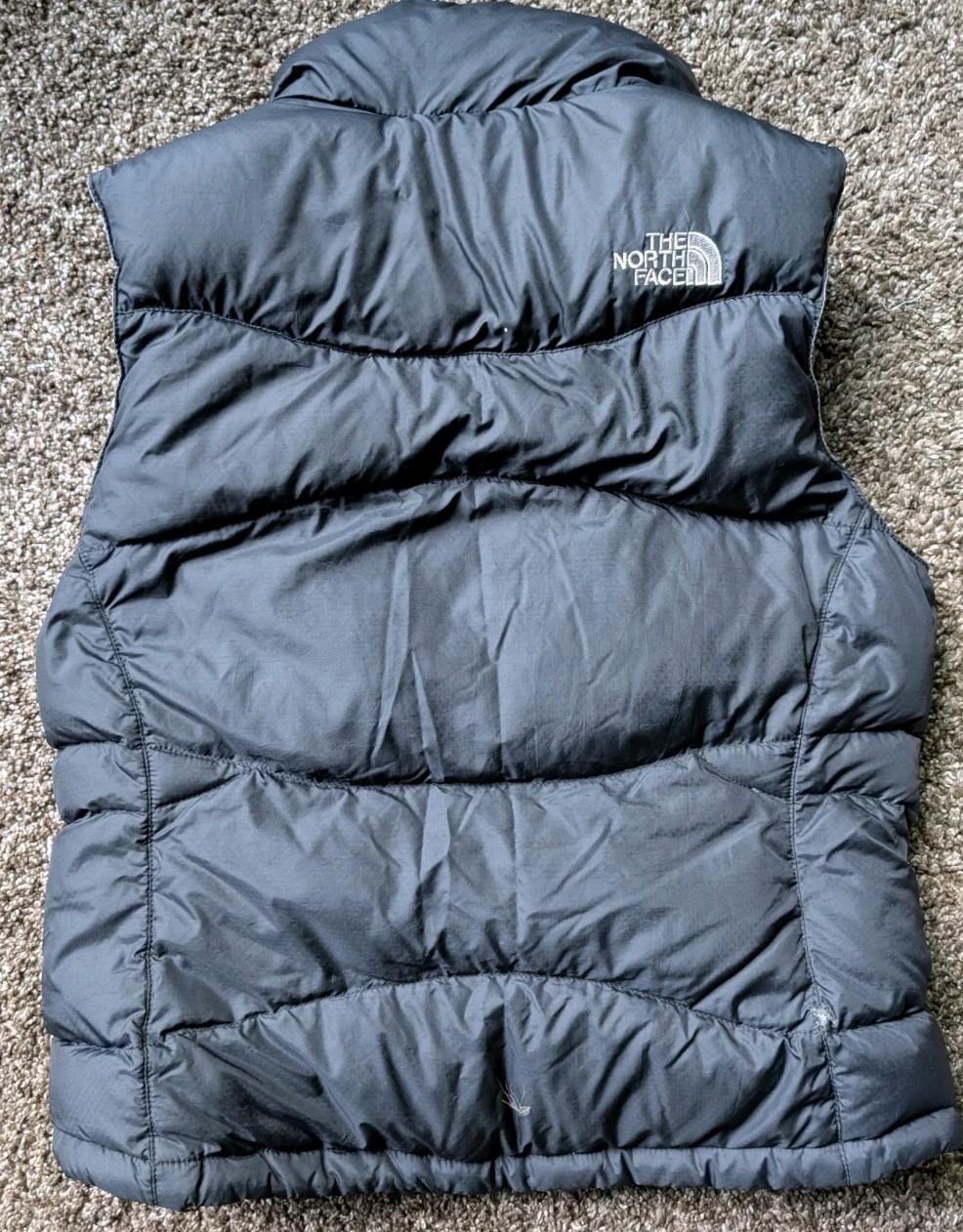 North Face Nuptse Puffer Black Vest 550 Women’s small Goose Down