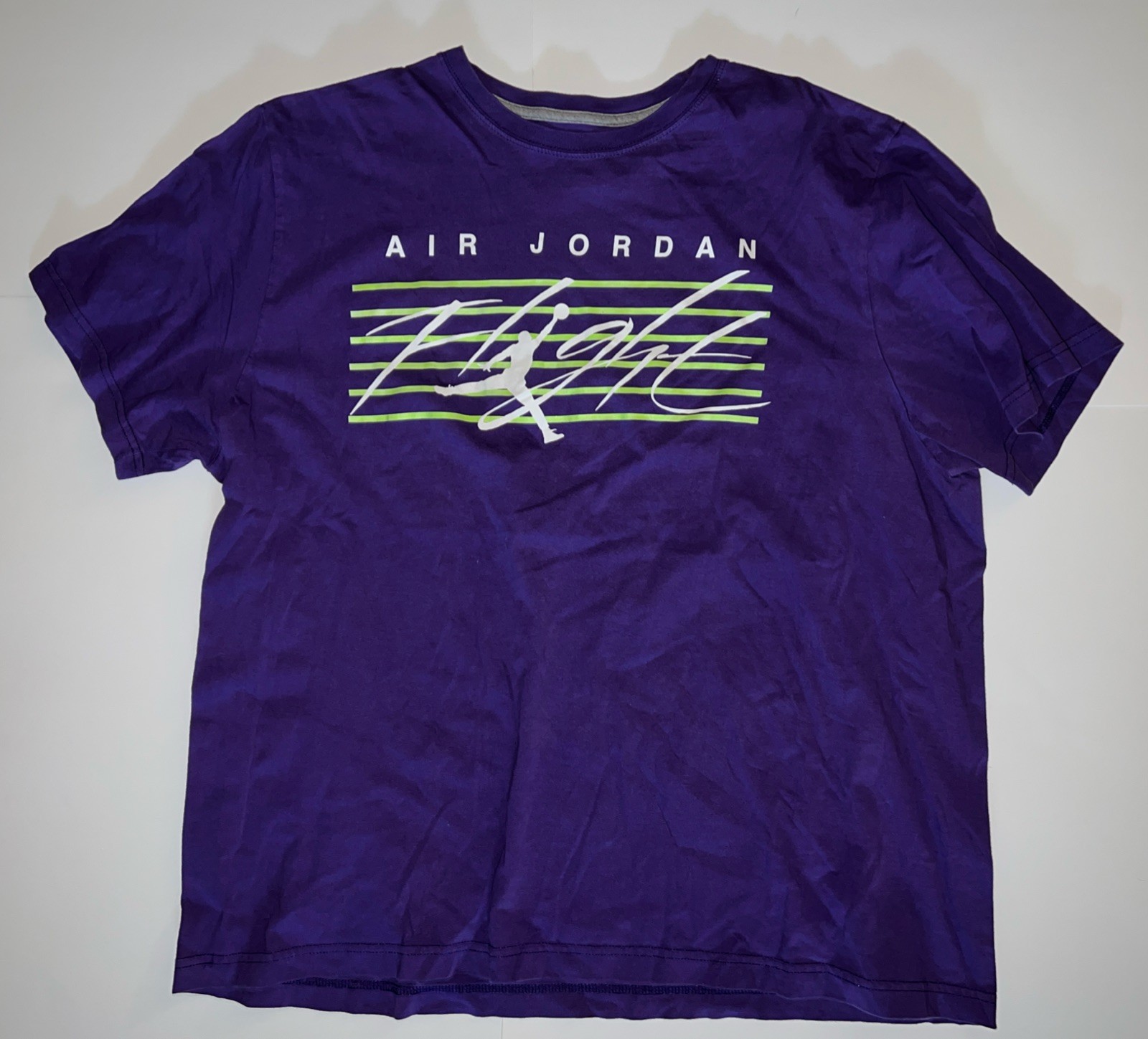 Air Jordan Flight Purple T-Shirt Basketball Print size XXXL 3x Brand