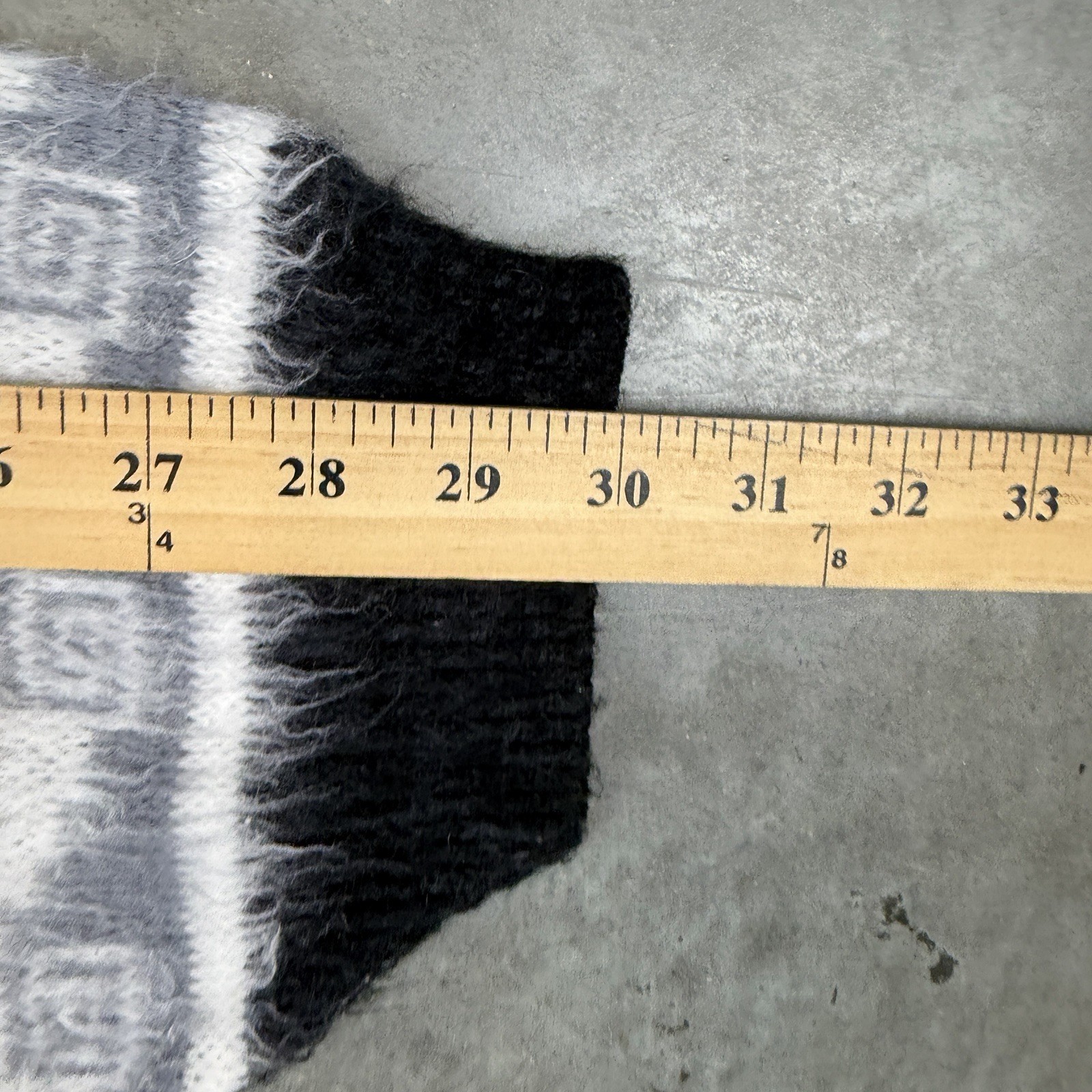 Alpaca Cardigan Mens Medium Black Vintage Button Up Long Sleeve Flaws