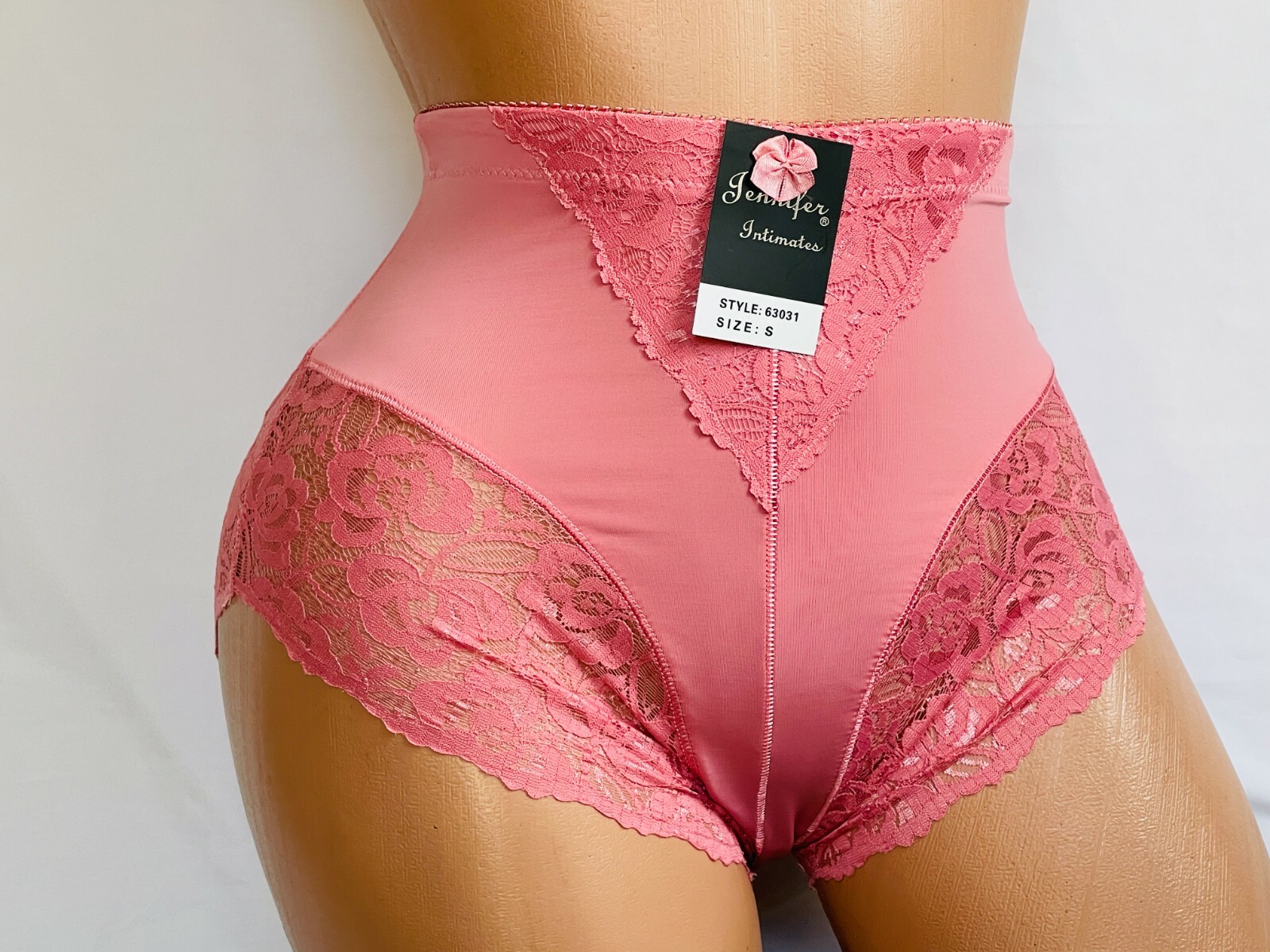 3-12 High Waisted Briefs Tummy Control Shaper Lace Bikini Panties 63031 S-5X LOT