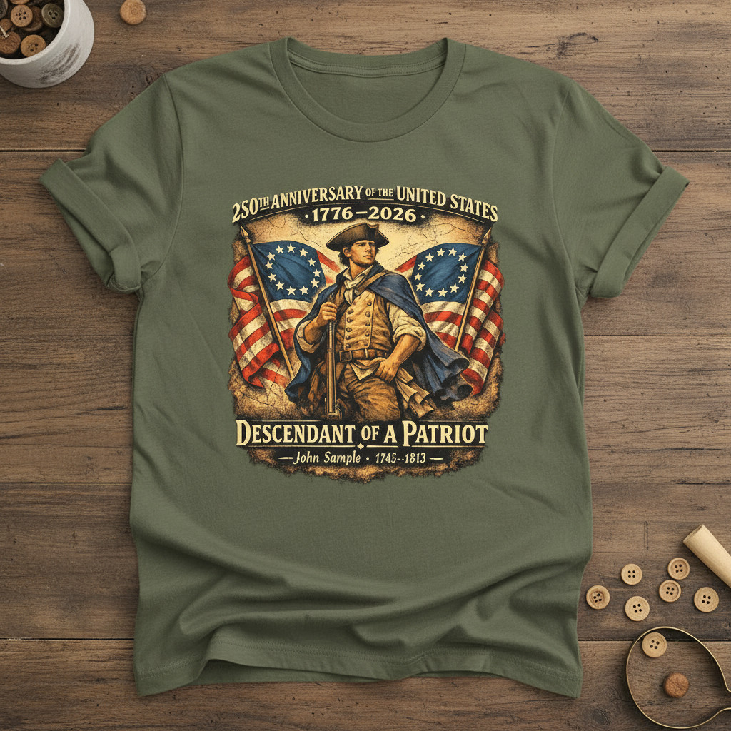 250th Anniversary USA Shirt, Personalized Patriotic Tee, 1776–2026 America TA79