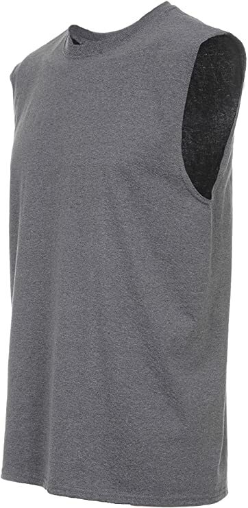 Fruit of the Loom Men Sleeveless Muscle T-Shirt S-4XL, 3 Colors – Fast Free S&H
