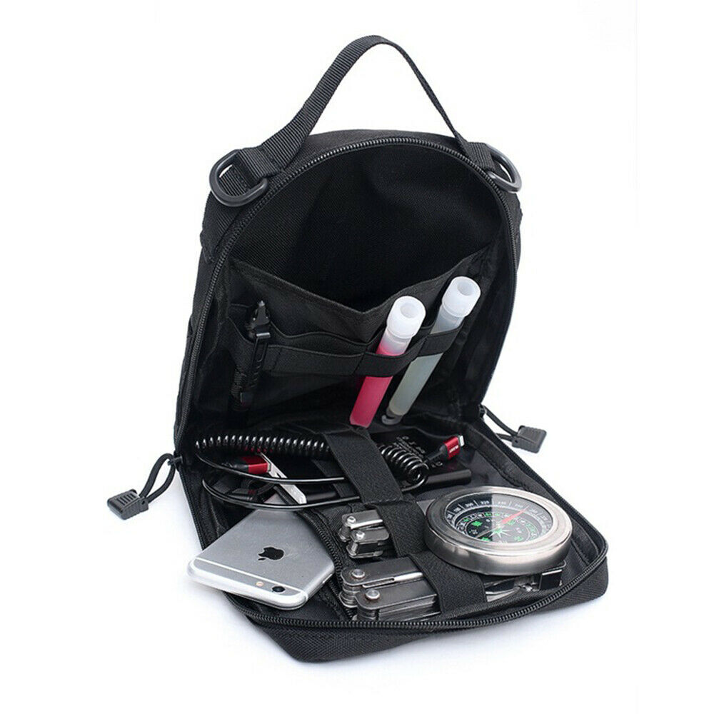 Tactical Molle Admin Pouch Compact Utility EDC Tool Bag Military Accessories Bag