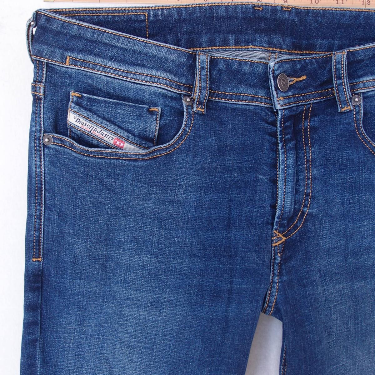 Mens Diesel 1979 SLEENKER 09E95 Stretch Slim Skinny Blue Jeans W32 L30