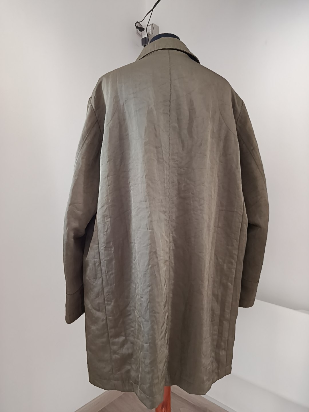 Calvin Klein Collection 2006 Italo Zucchelli Olive Technical Nylon Shell Coat 54