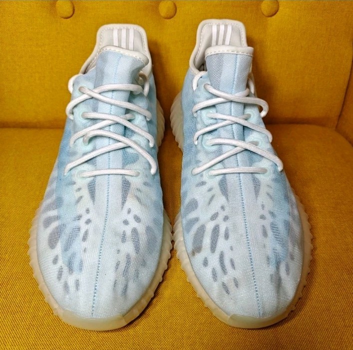 Yeezy Boost 350 V2 “Mono Ice” Blue White Sneaker Men’s Shoes Size 10