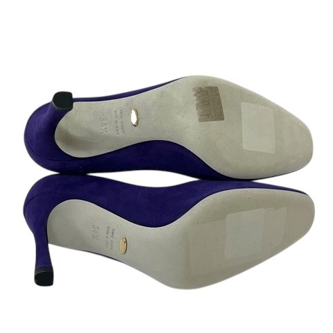 Sergio Rossi Purple Suede Pumps 8.3cm Heel 34.5/2 US Size AB Condition