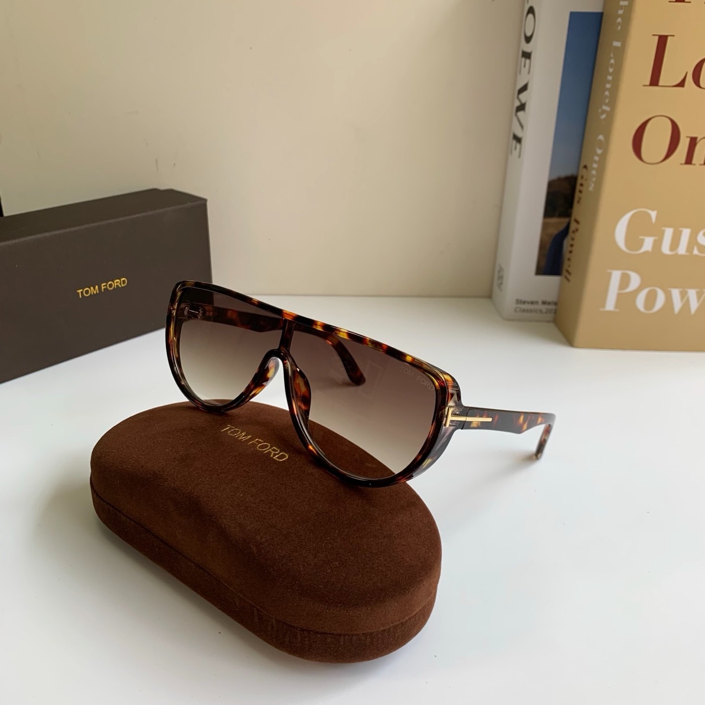 Gucci GG1142S Metal Sunglasses Gold Frame Purple Gradient Lens 56-19-145
