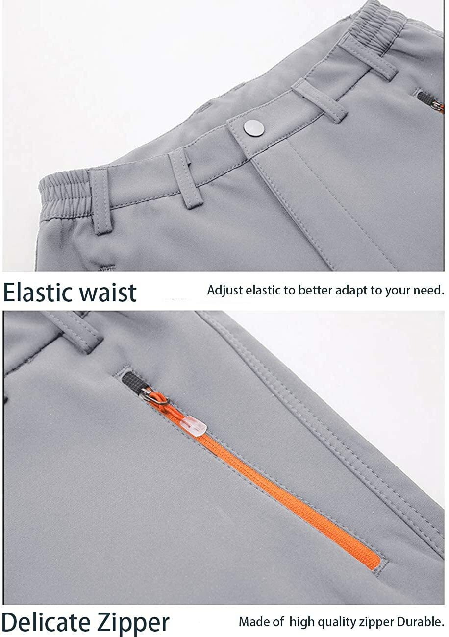 Men’s Thermal Hiking Pants Softshell Waterproof Winter Outdoor Ski Snow Trousers