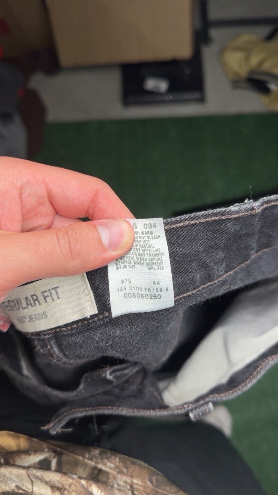 Vintage Levi Black Jeans size 38×32