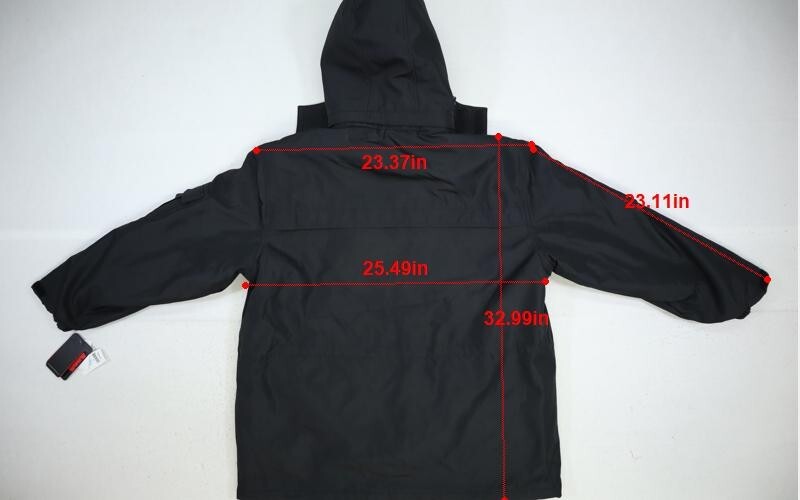 Weatherproof 3 in 1 Systems Hood Jacket LAHC Embroider Graphic Logo Black Men XL