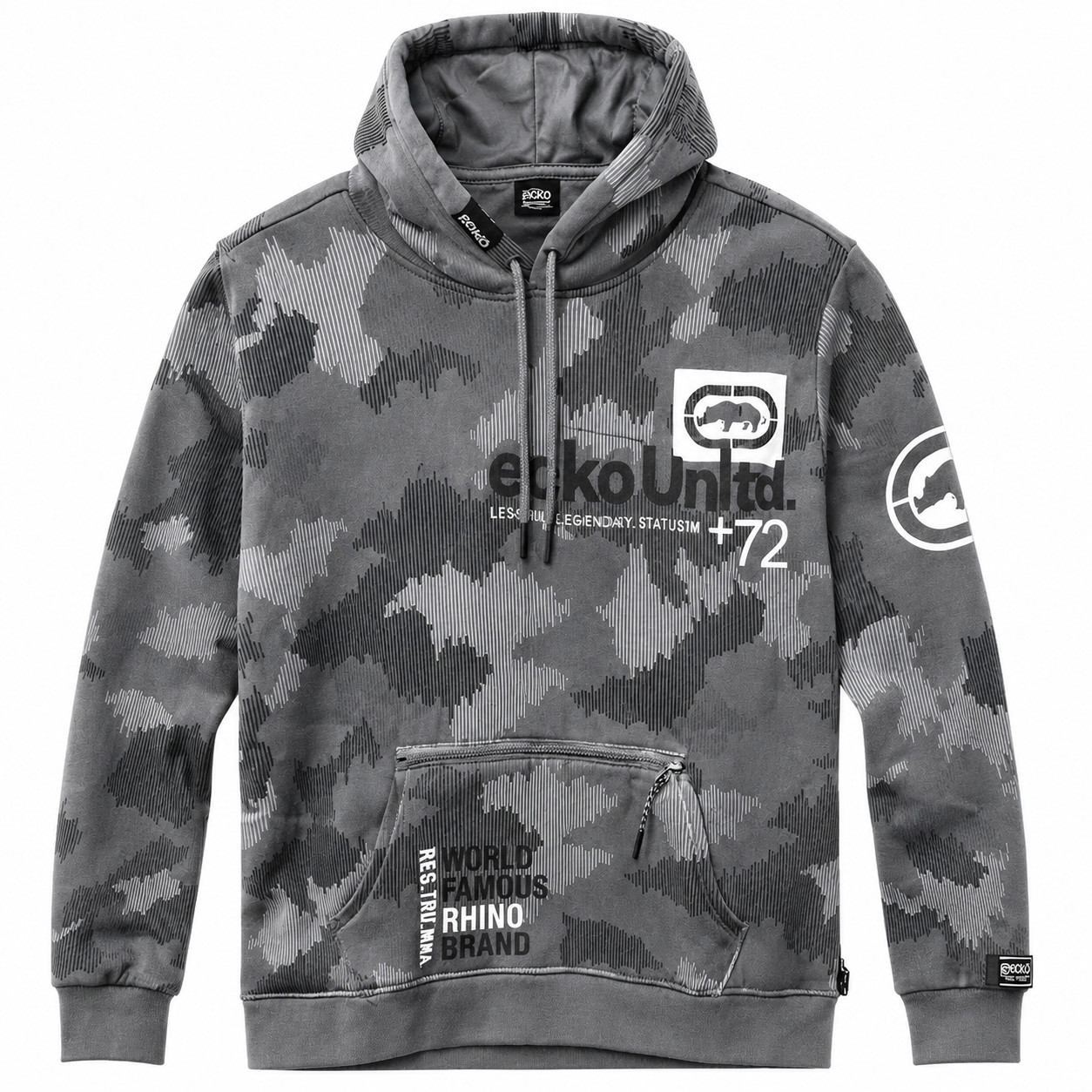 ECKO UNLTD Pullover Hoodie-Smoke Pearl-Size (Small-2XL)-Brand New in Tag