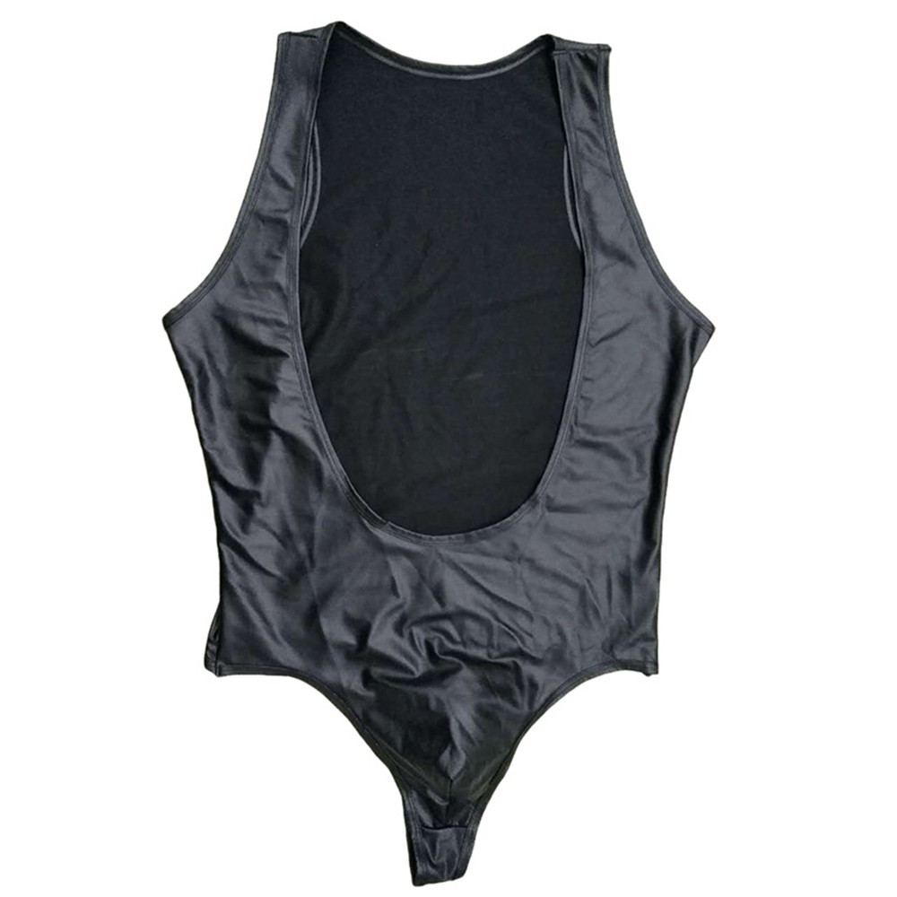 Beautiful Jumpsuit Wet Look PU Leather Polyurethane Artificial Leather