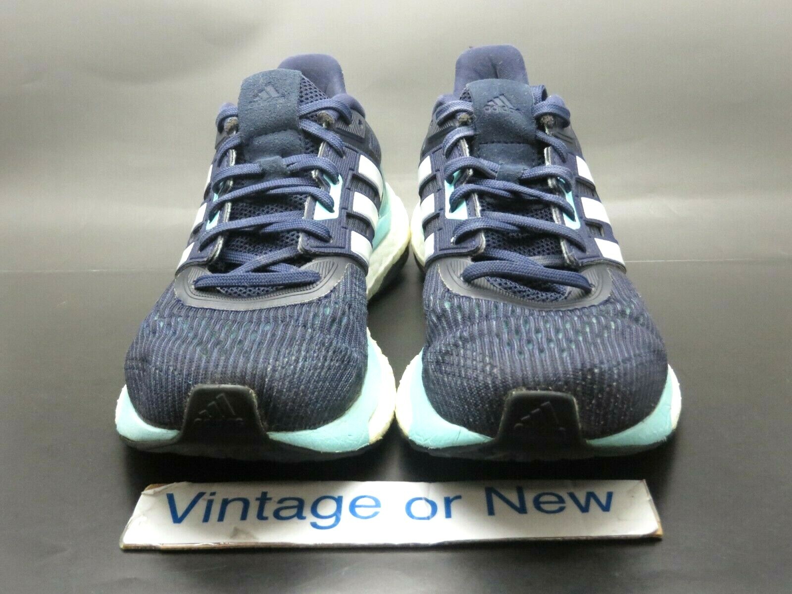 Women’s Adidas Supernova Boost Noble Ink Blue White Aqua Running BB3485 sz 7