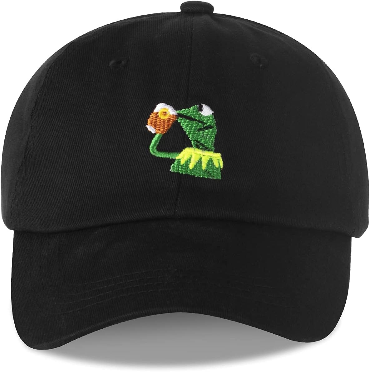 Adjustable Kermit the Frog Embroidered Baseball Cap – Unisex Classic Dad Trucker