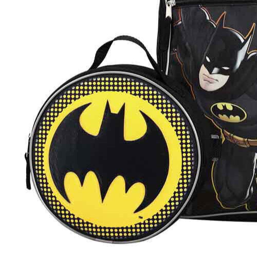 DC Comics Batman 5-Piece Backpack Set for Kids