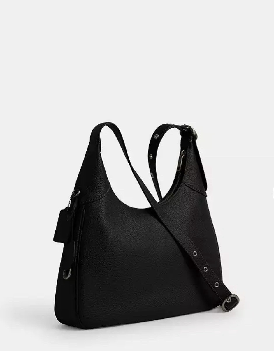 Coach Ella Hobo Bag Black Pebbled Leather NWT Model CCE47