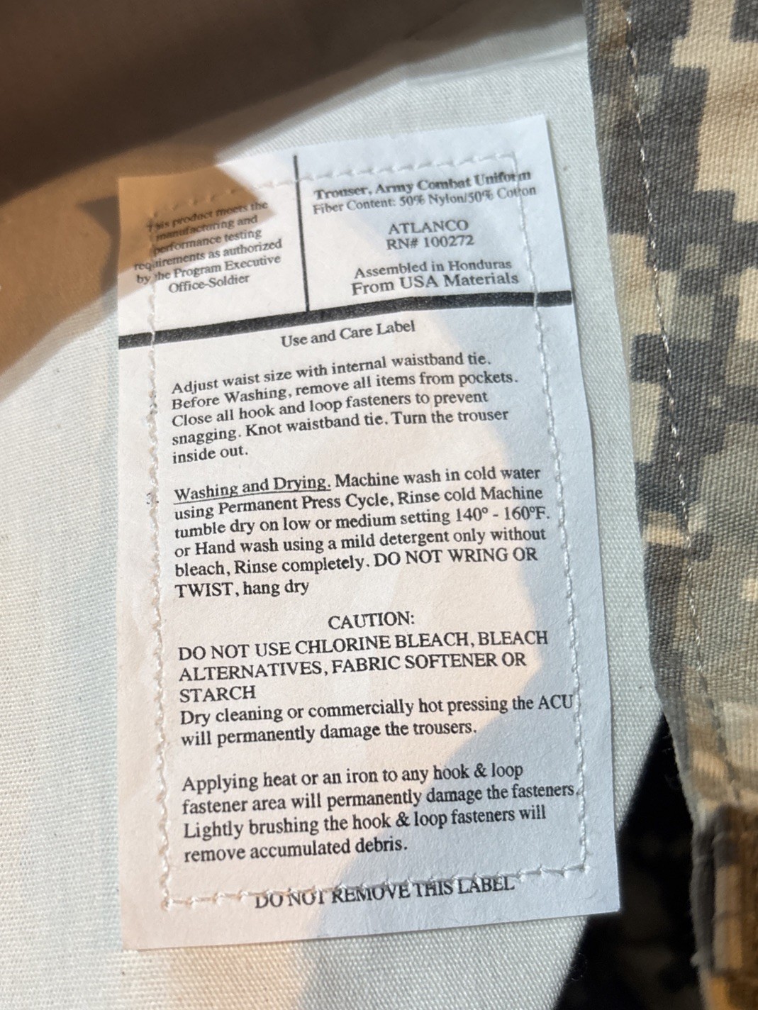 Tru-Spec Tactical Response Uniform Pants Sz Med Reg 1951004 PTS Nyco R/S ACU