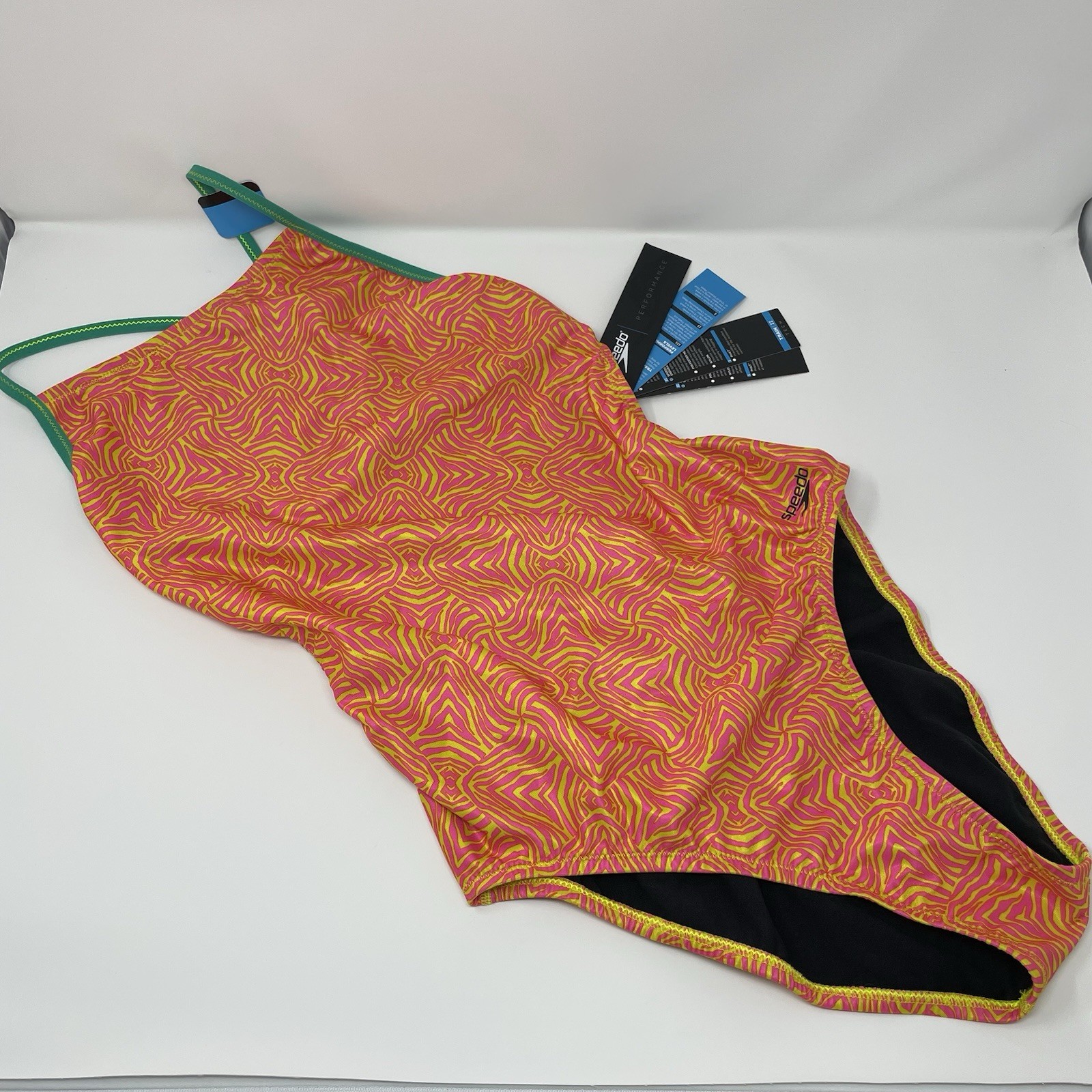 New Speedo Train II One Piece Swimsuit Endurance Lite Womens Training 12/38 NEW