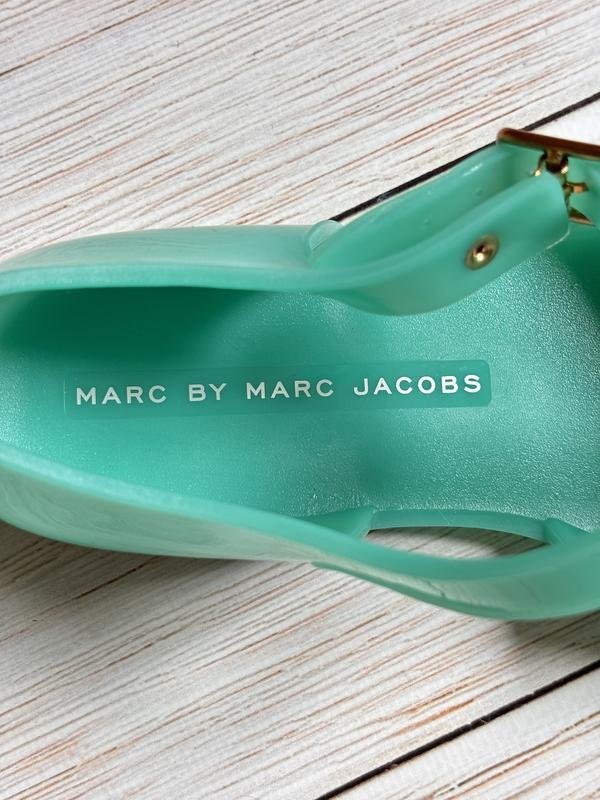 women marc jacobs heels turquoise rubber 36