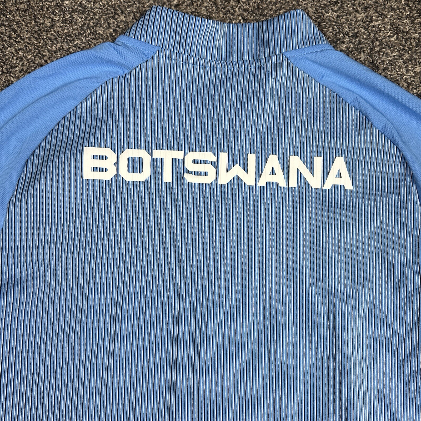 Nike Pro Elite Botswana 1/4 Zip Blue White Track Running Men’s Large Made In USA