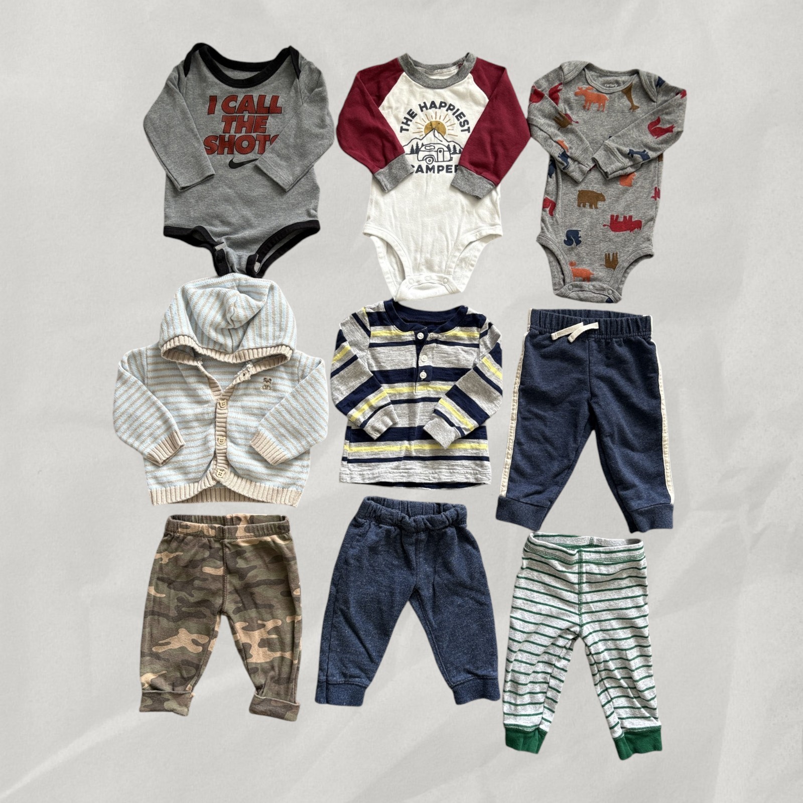 Boys 6 Months Clothes 16 Piece Lot Mix Brands and Styles Carter’s, Nike and more