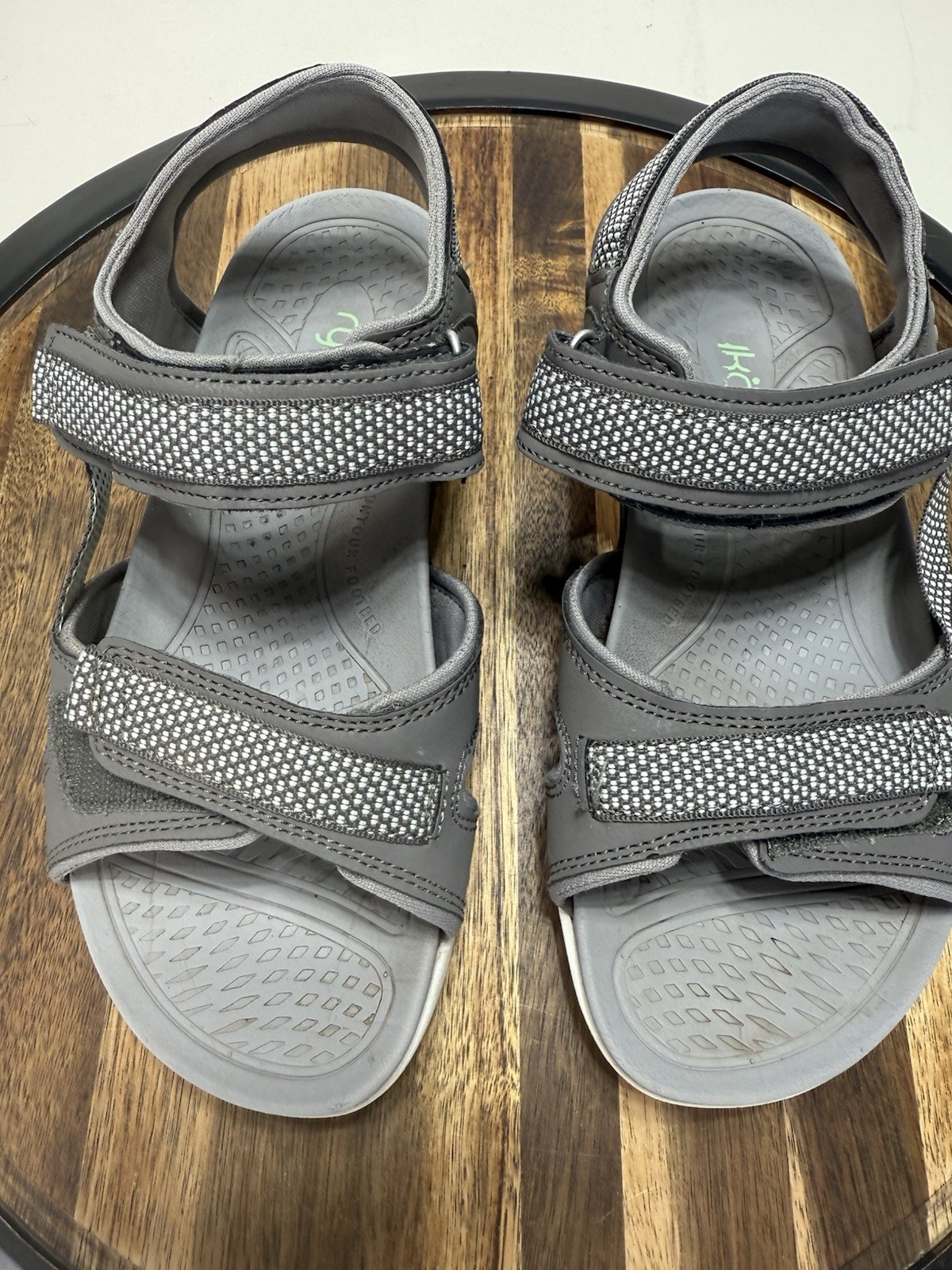 Ryka Women’s Size 6.5 W Elastic Gore Sport Sandals Rosline Charcoal