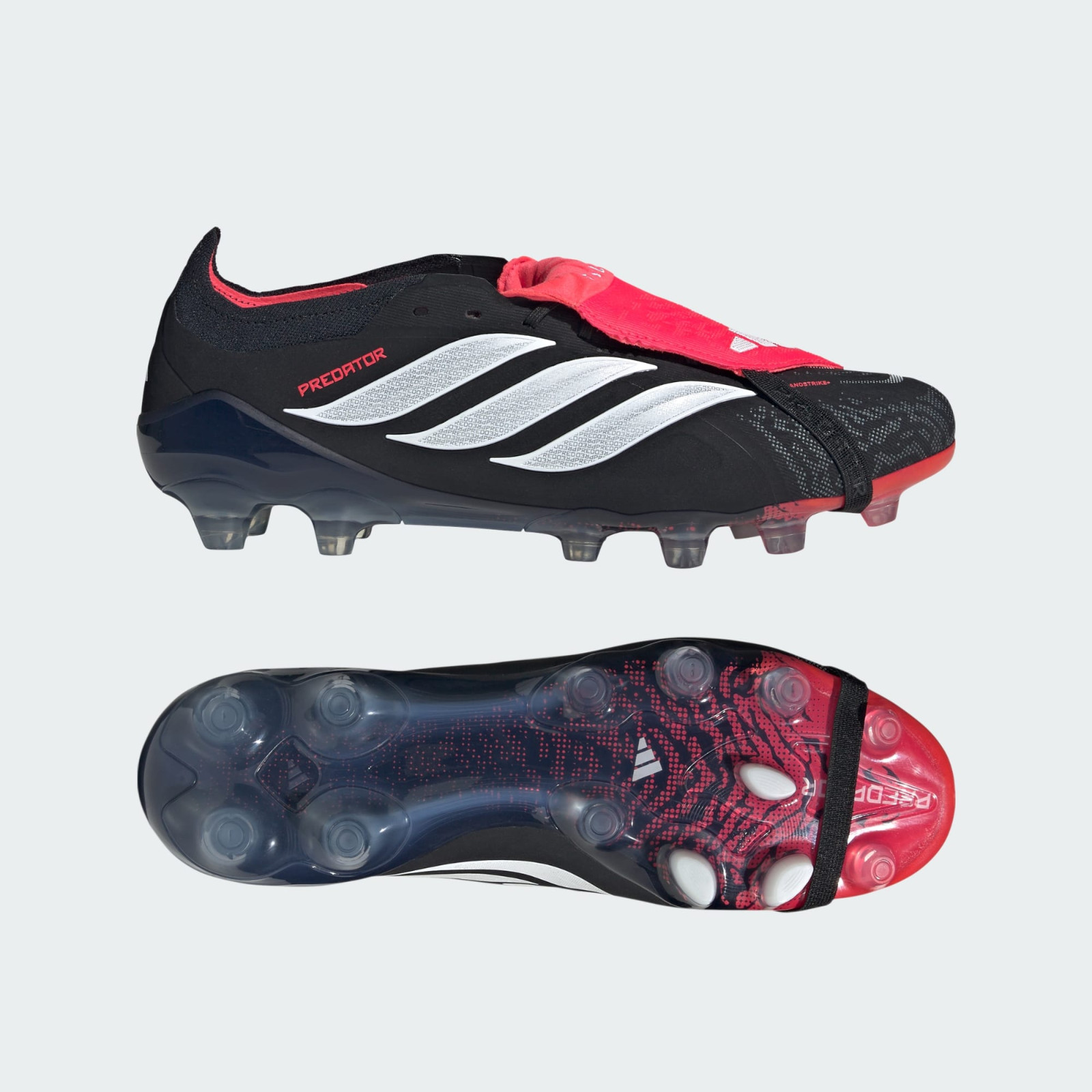 adidas PREDATOR ELITE Fold-Over Tongue Hard Ground KI6300 Black White Red