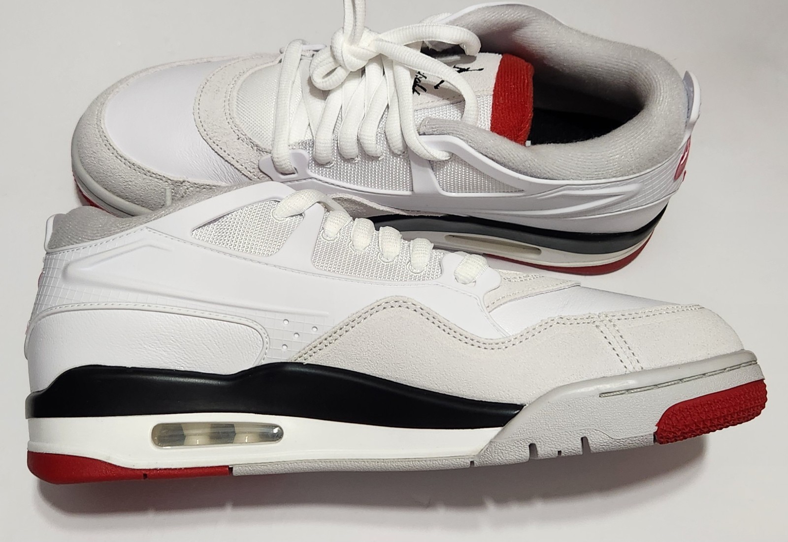 Nike Air Jordan 4 RM White Varsity Fire Red Black Mens Shoe Size 10.5 FQ7939 102